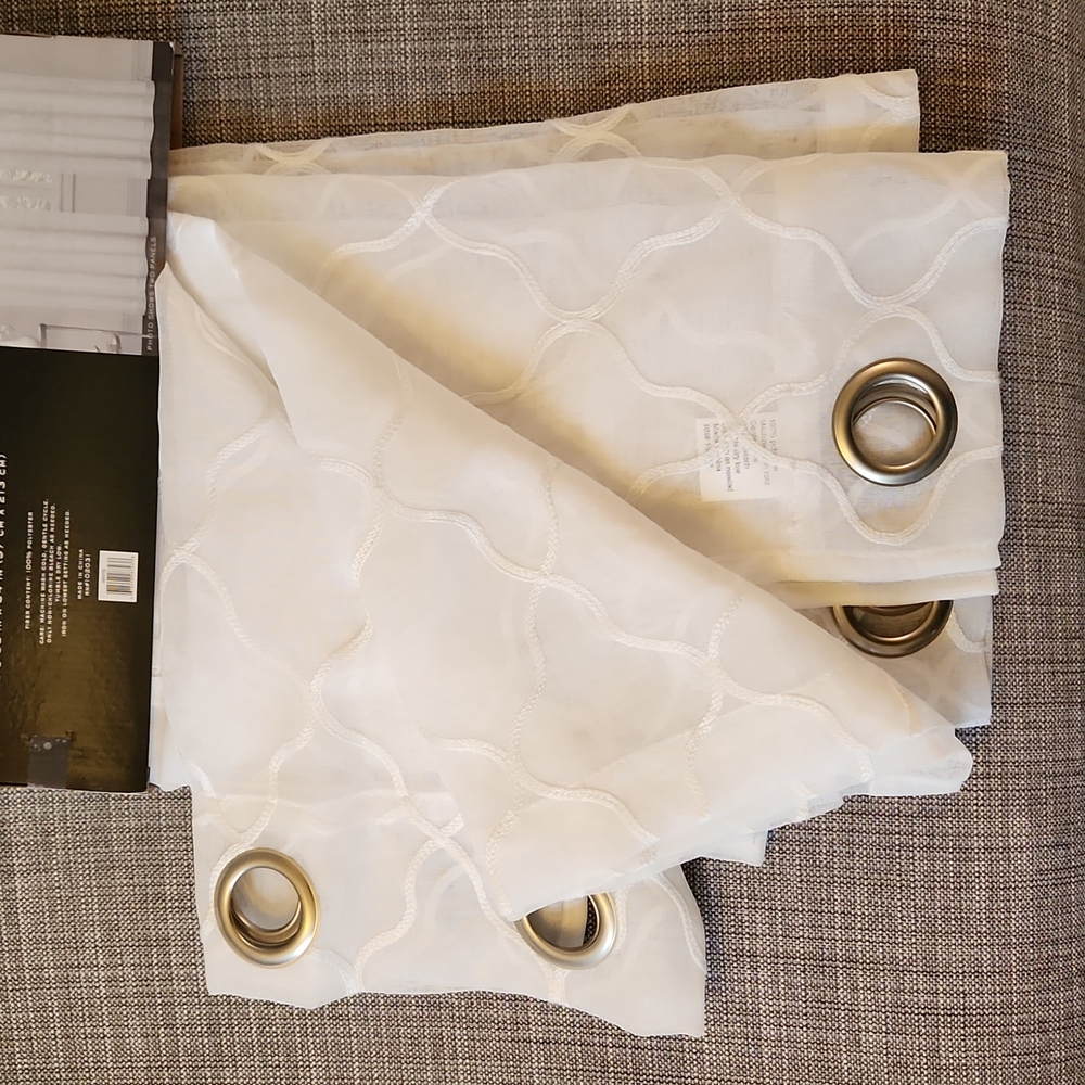 Curtains Sheer Window Panel Pair
